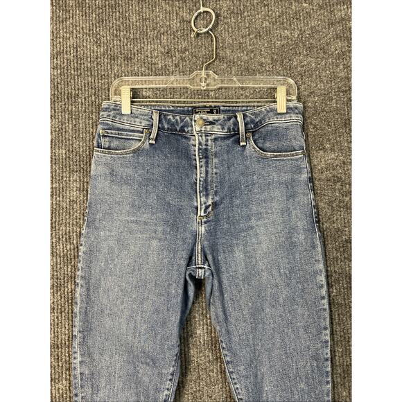 Abercrombie & Fitch Womens Simone High Rise Ankle Jeans Size 29 Blue Frayed Hem - Picture 3 of 10